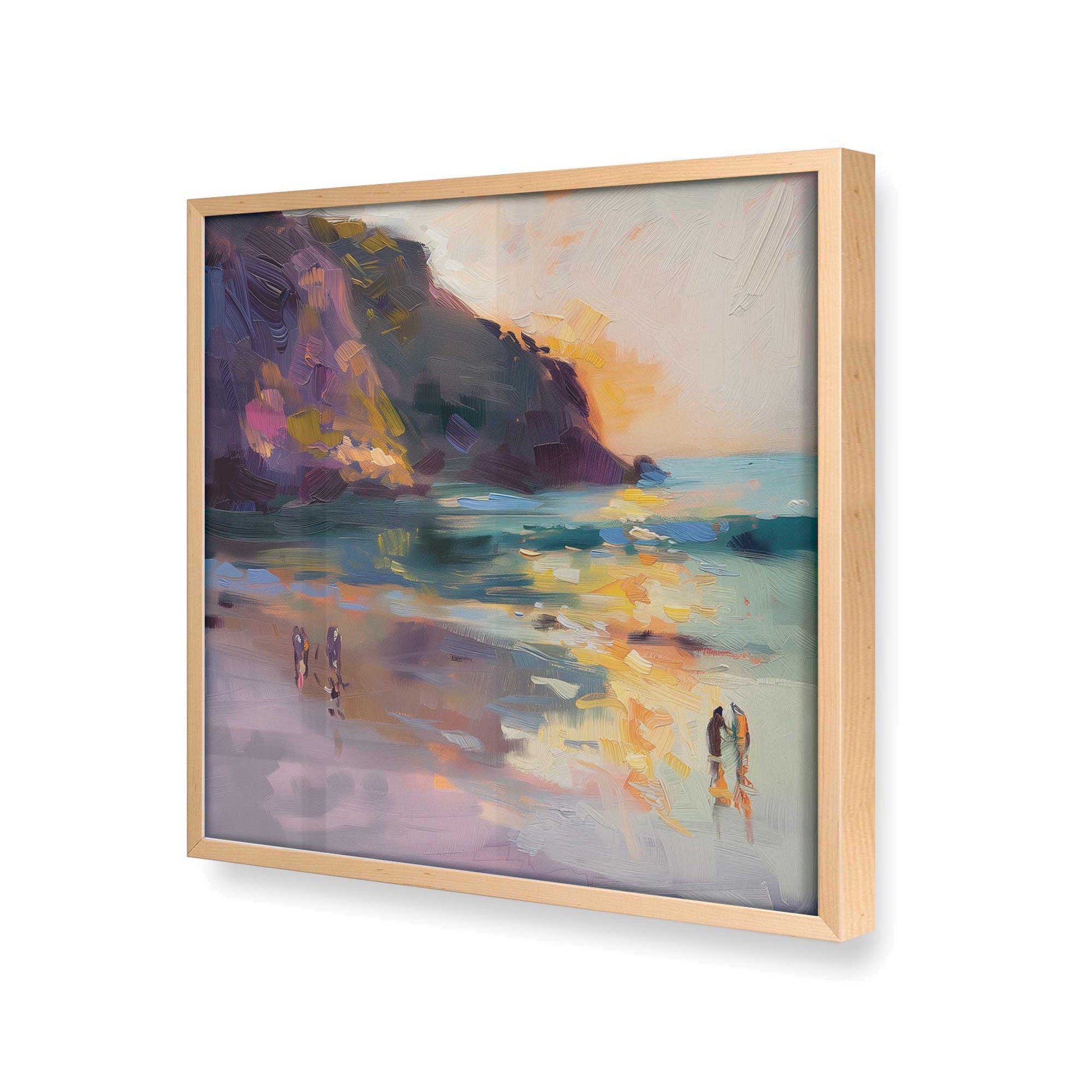 [Color:Raw Maple], Picture of art in a Raw Maple frame at an angle