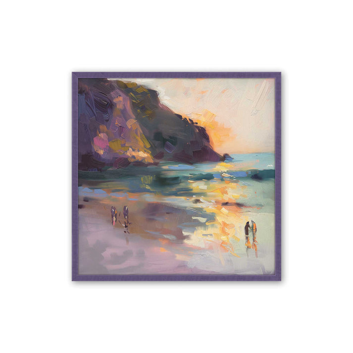 Nocturne sunset soiree v1 in a purple frame