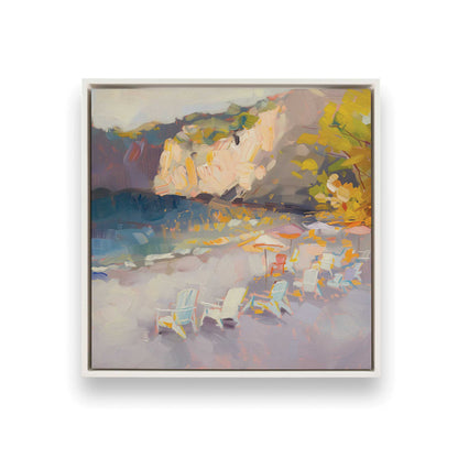 [Color:Opaque White], Picture of art in a White frame