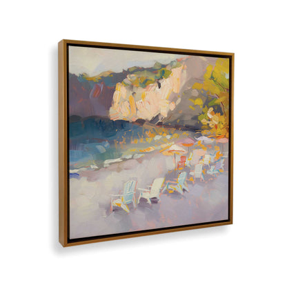 [Color:Polished Gold], Picture of art in a Polished Gold frame at an angle