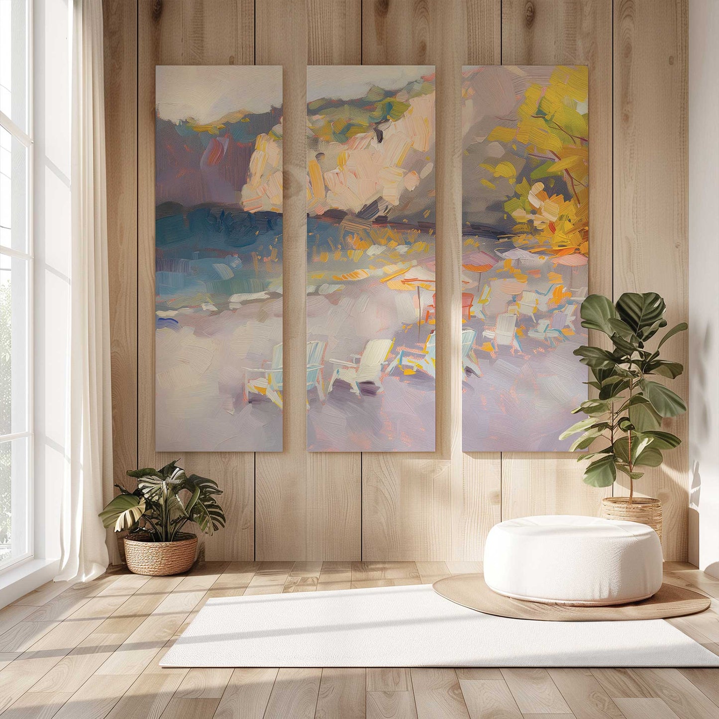 [Color:Stretched Canvas], Picture of art in a room