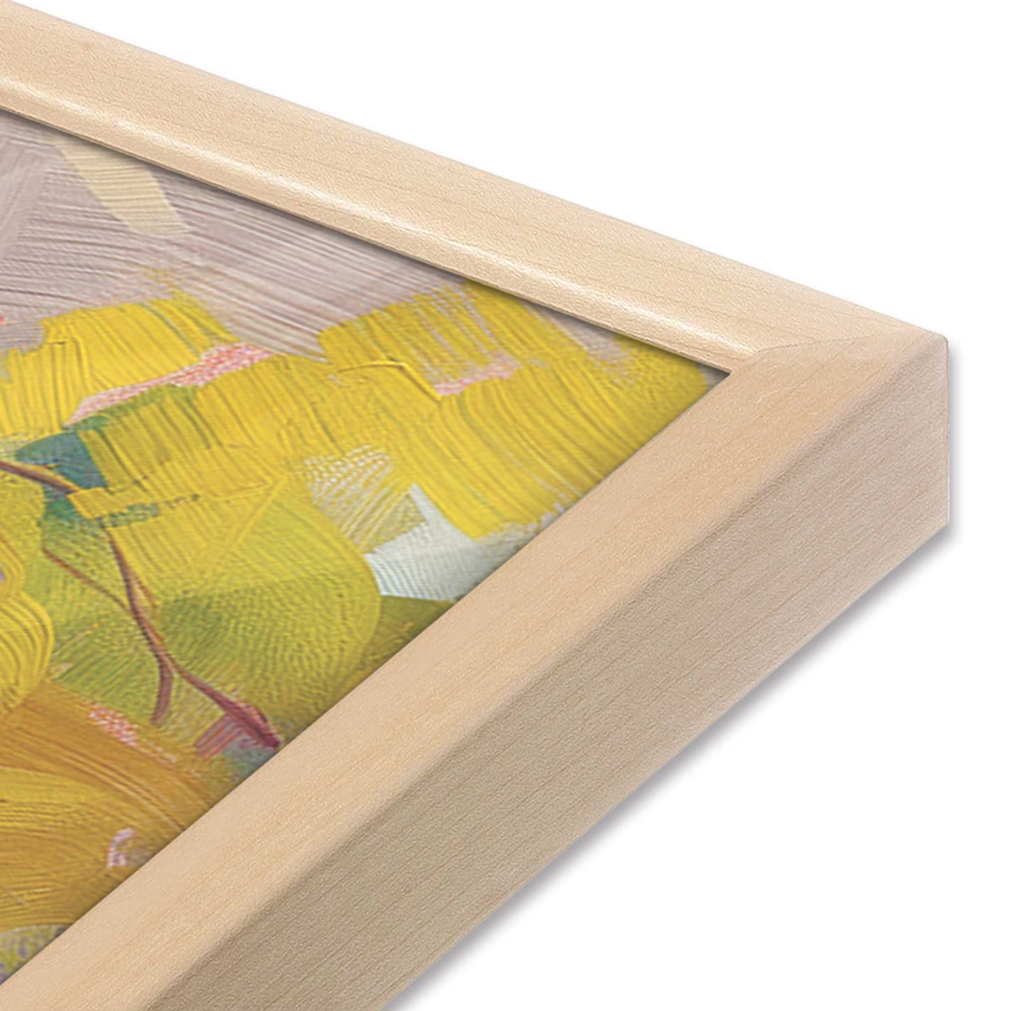 [Color:Raw Maple], Picture of art in a Raw Maple frame of the corner