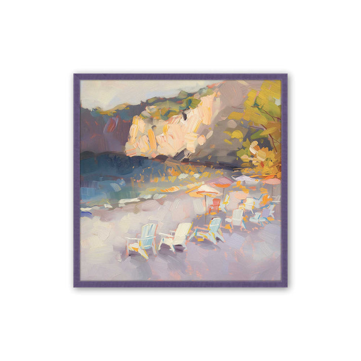 Nocturne sunset soiree v2 in a purple frame