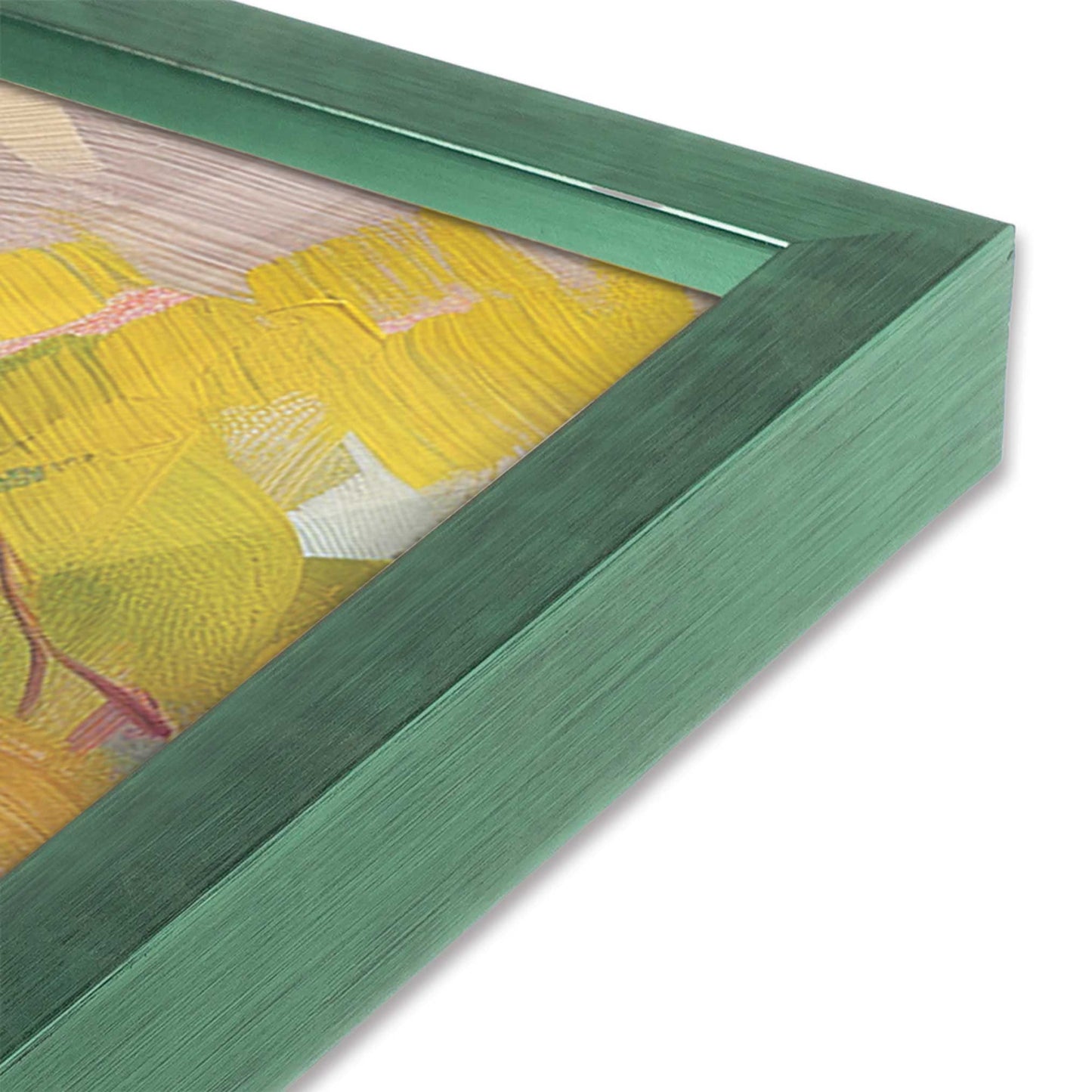 [Color:Lemon Grass], Picture of art in a Lemon Grass frame of the corner