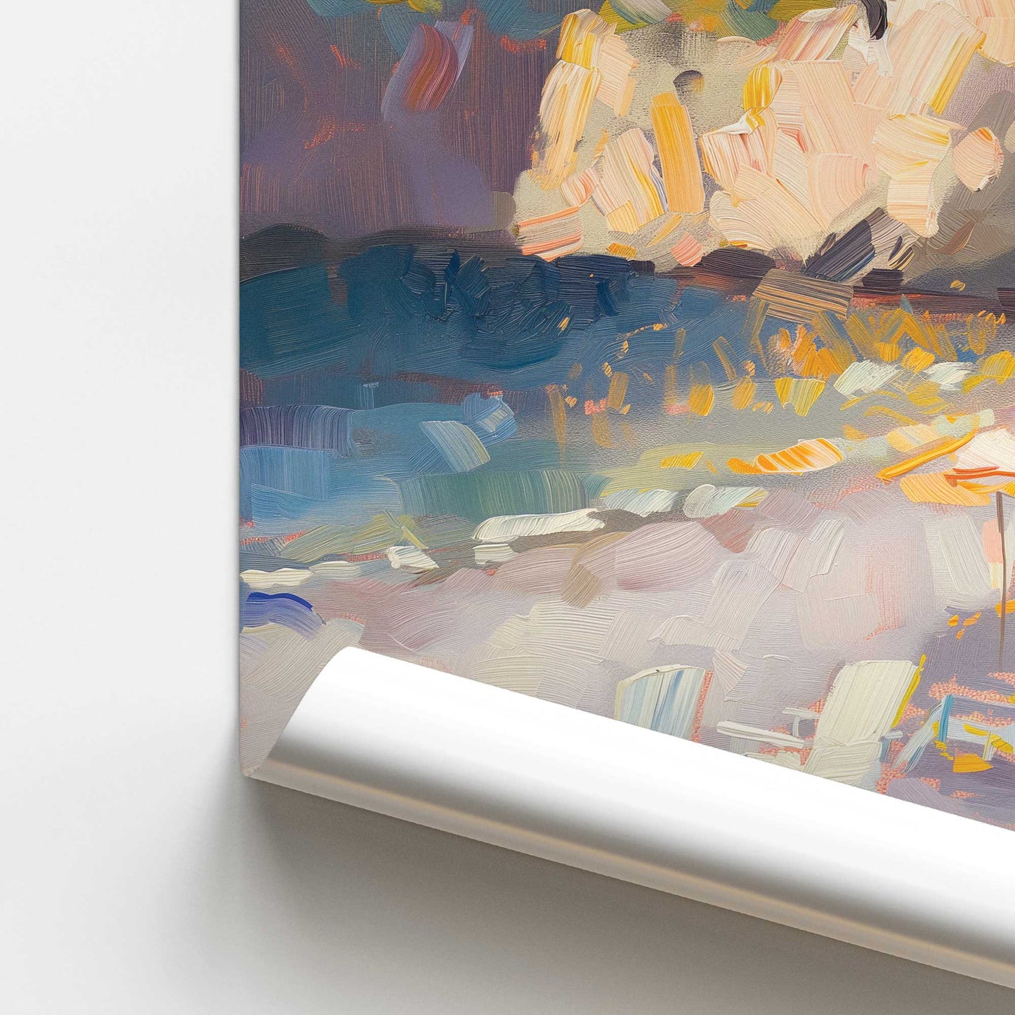 Nocturne Sunset Soiree v2 Square Promotional Rolled Print
