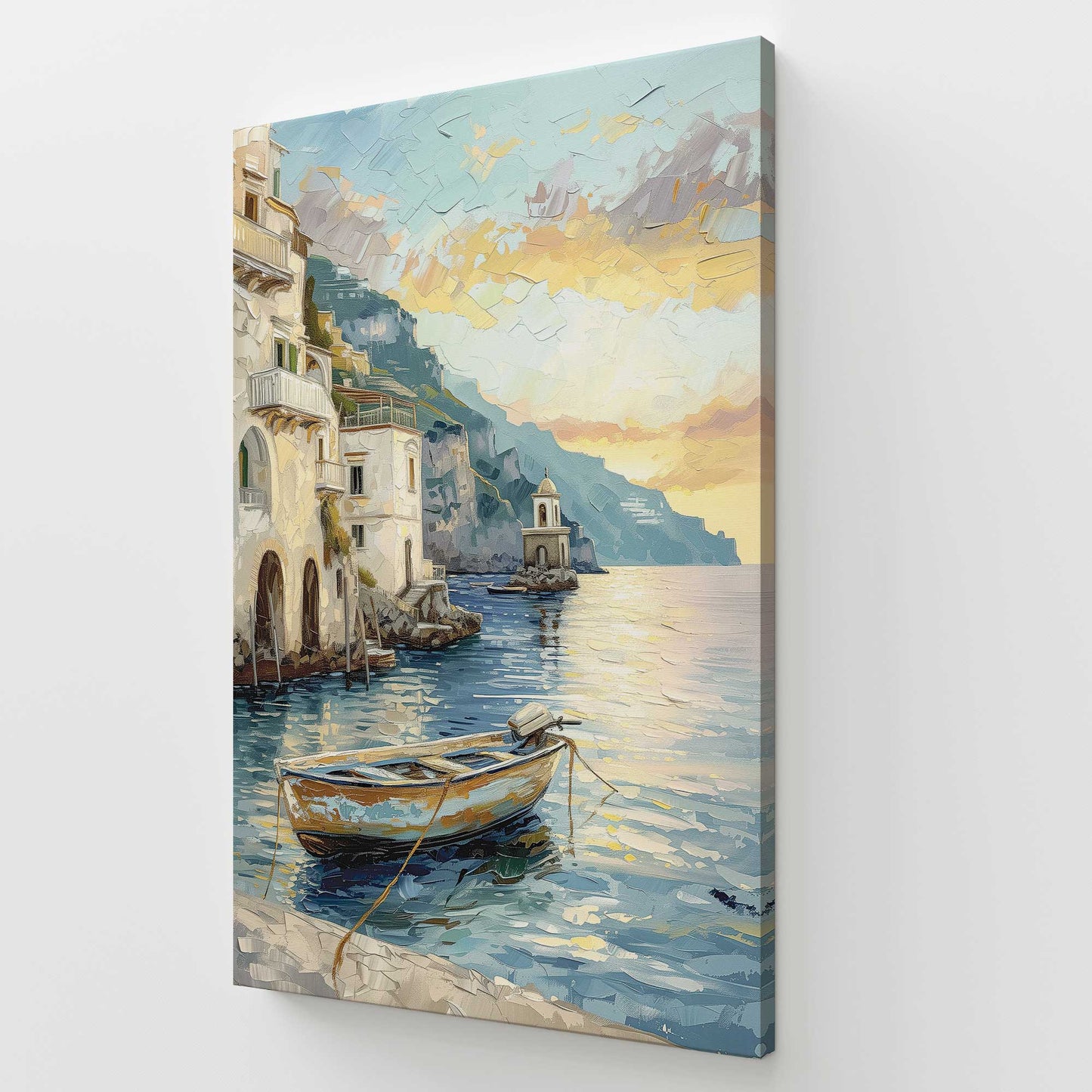 [Color:Stretched Canvas], Picture of art at an angle