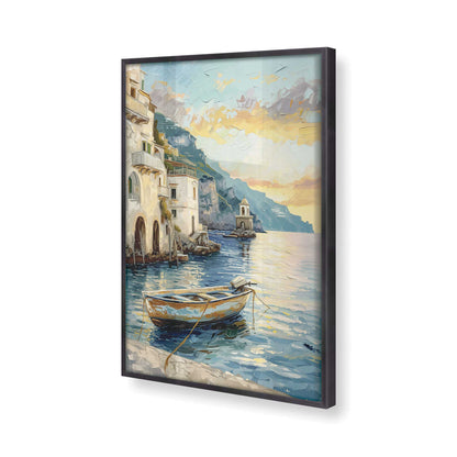 [Color:Weathered Zinc], Picture of art in a Weathered Zinc frame at an angle