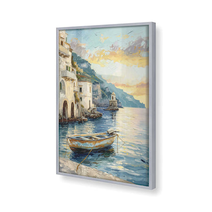 [Color:Polished Chrome], Picture of art in a Polished Chrome frame at an angle