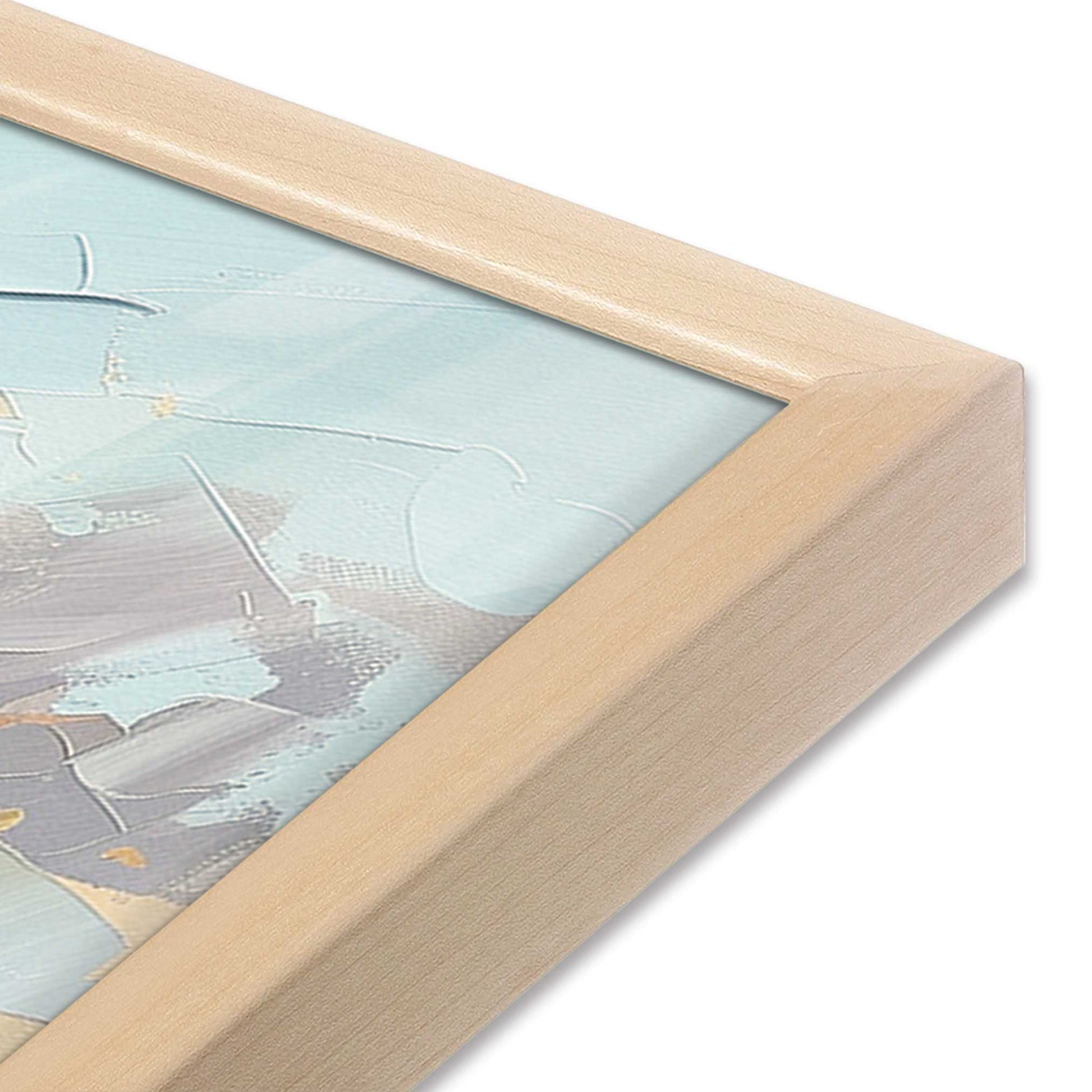 [Color:Raw Maple], Picture of art in a Raw Maple frame of the corner