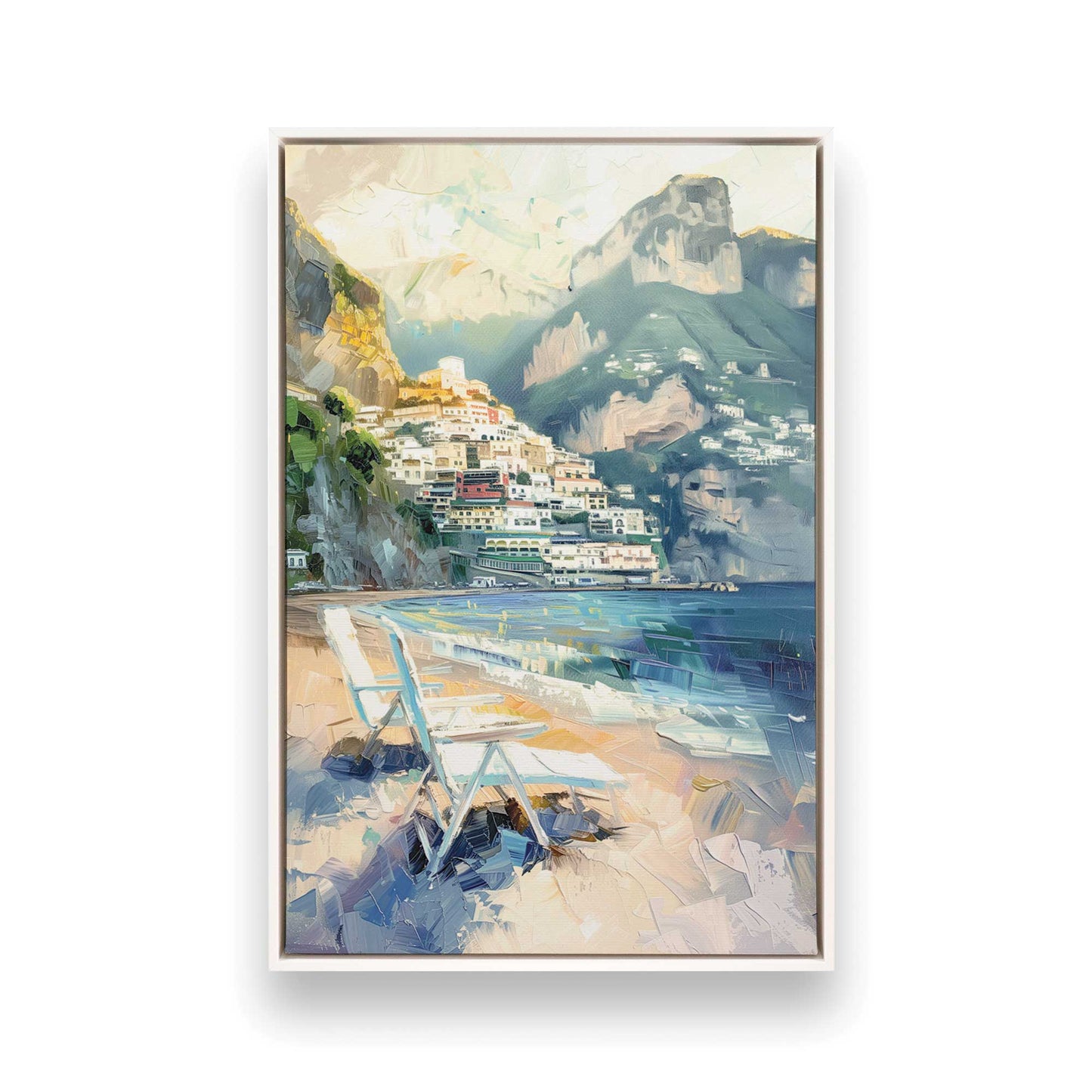 [Color:Opaque White], Picture of art in a White frame