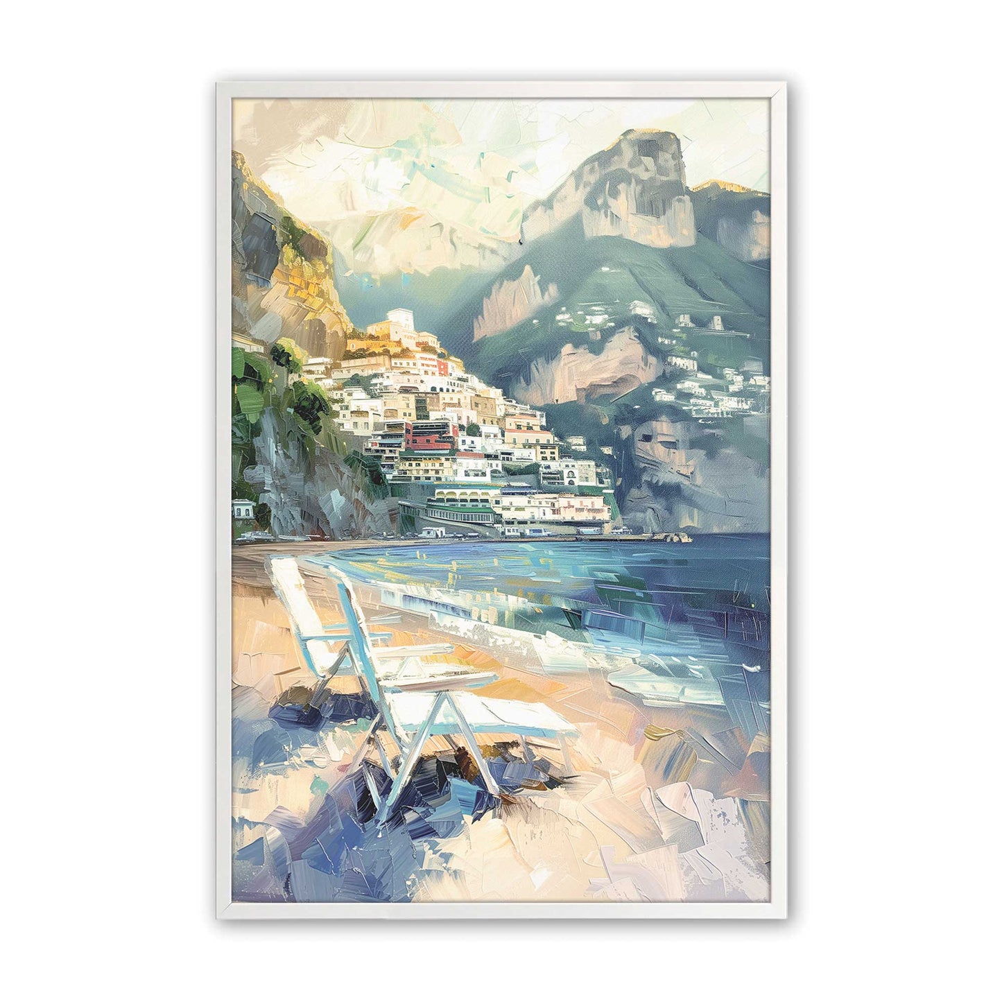 [Color:Opaque White], Picture of art in a Opaque White frame