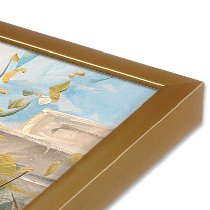 [Color:Polished Gold], Picture of art in a Polished Gold frame of the corner