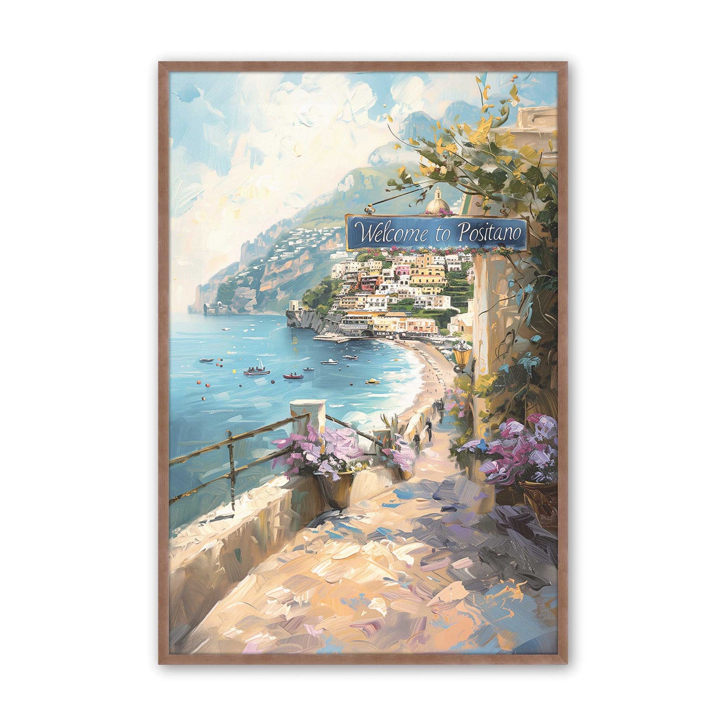 [Color:Powder Rose], Picture of art in a Powder Rose frame