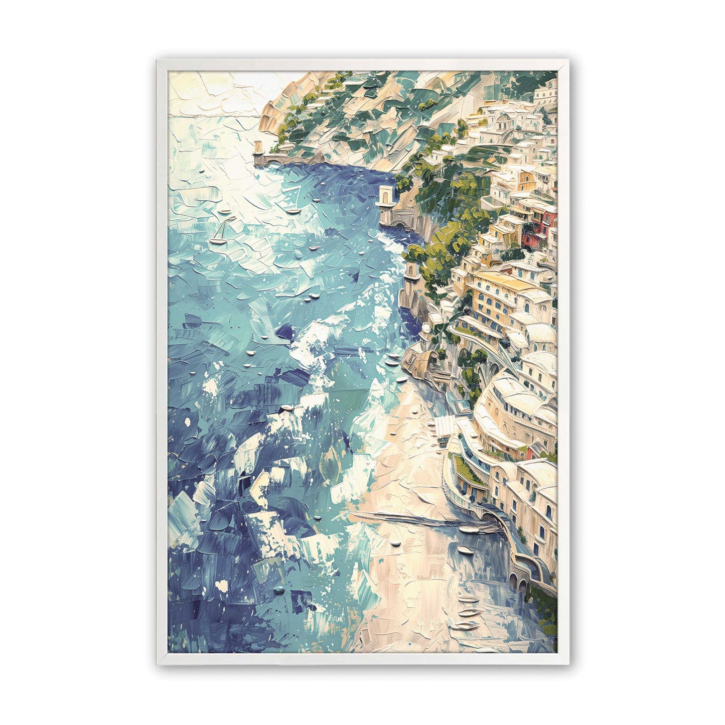 [Color:Opaque White], Picture of art in a Opaque White frame