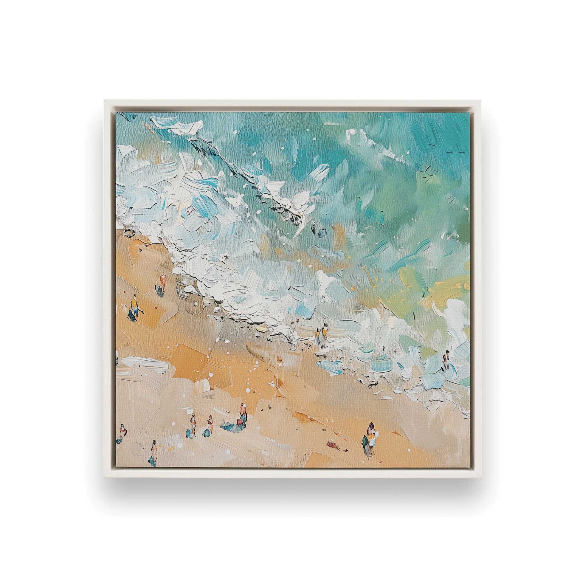 [Color:Opaque White], Picture of art in a White frame