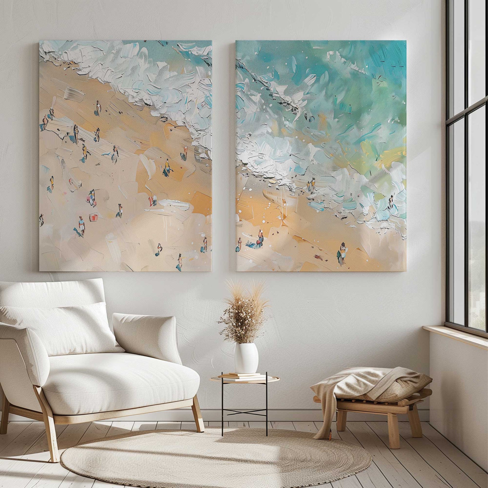 [Color:Stretched Canvas], Picture of art in a room