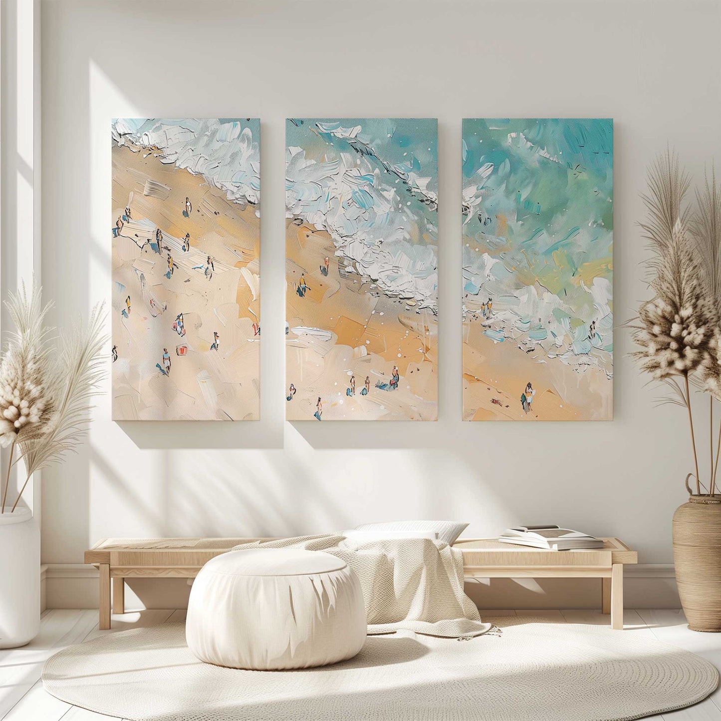 [Color:Stretched Canvas], Picture of art in a room