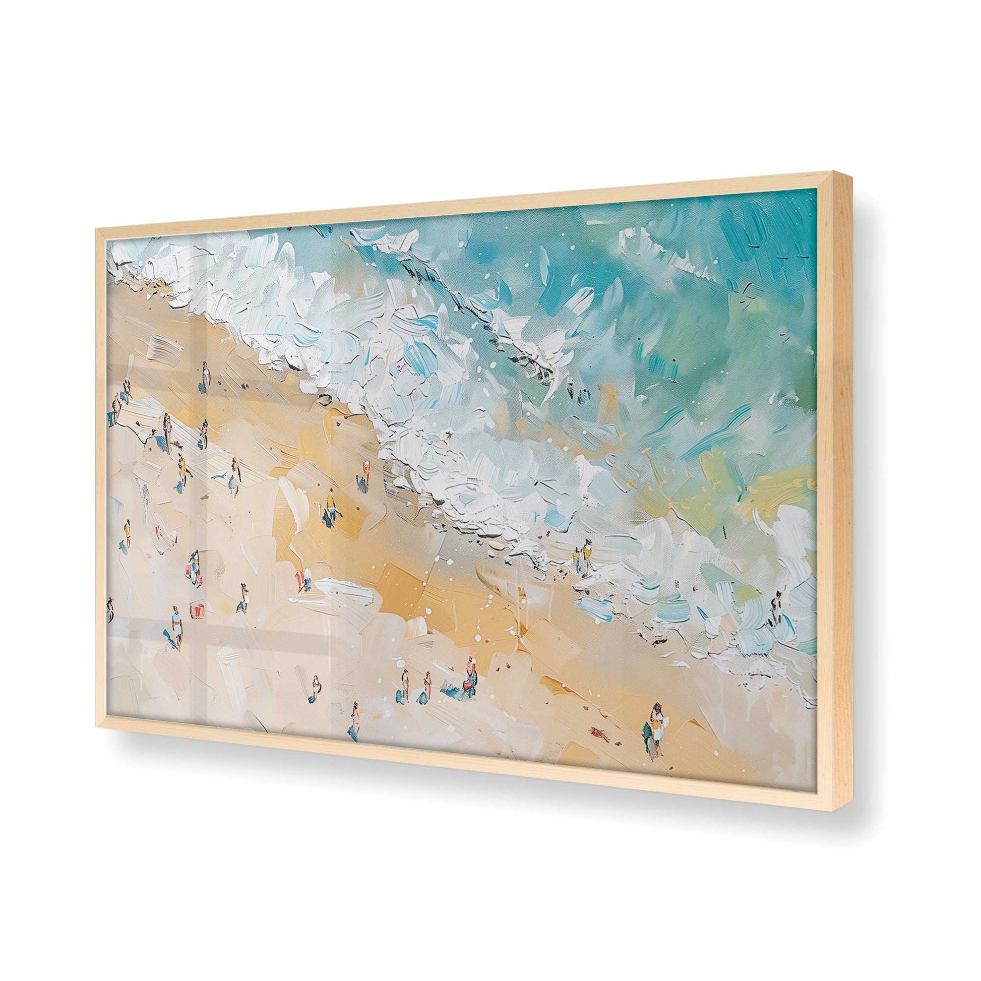 [Color:Raw Maple], Picture of art in a Raw Maple frame at an angle