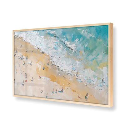 [Color:Raw Maple], Picture of art in a Raw Maple frame at an angle