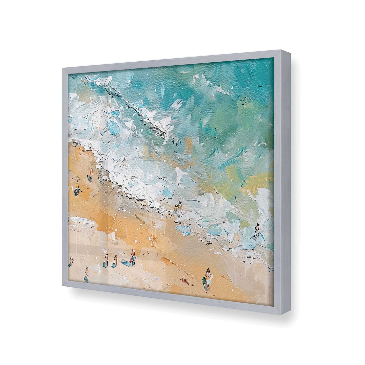 [Color:Polished Chrome], Picture of art in a Polished Chrome frame at an angle