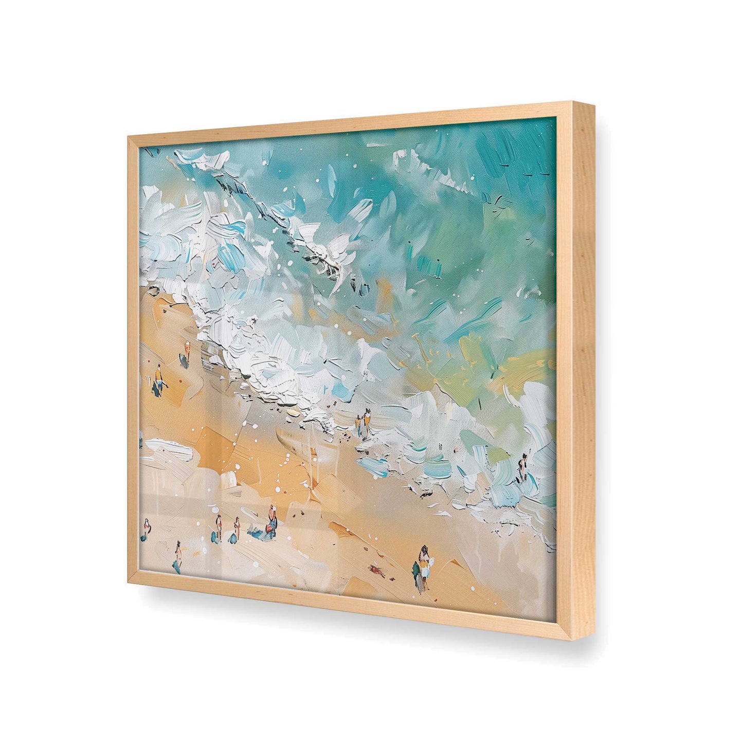 [Color:Raw Maple], Picture of art in a Raw Maple frame at an angle