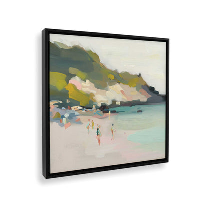 [Color:Satin Black], Picture of art in a Satin Black frame at an angle