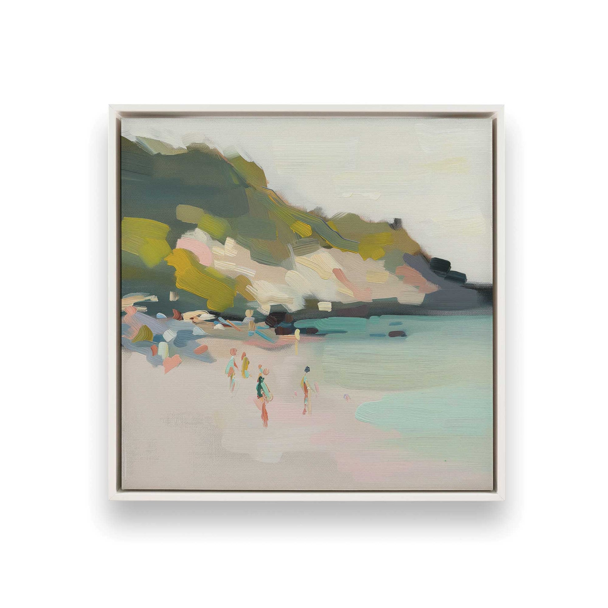 [Color:Opaque White], Picture of art in a White frame