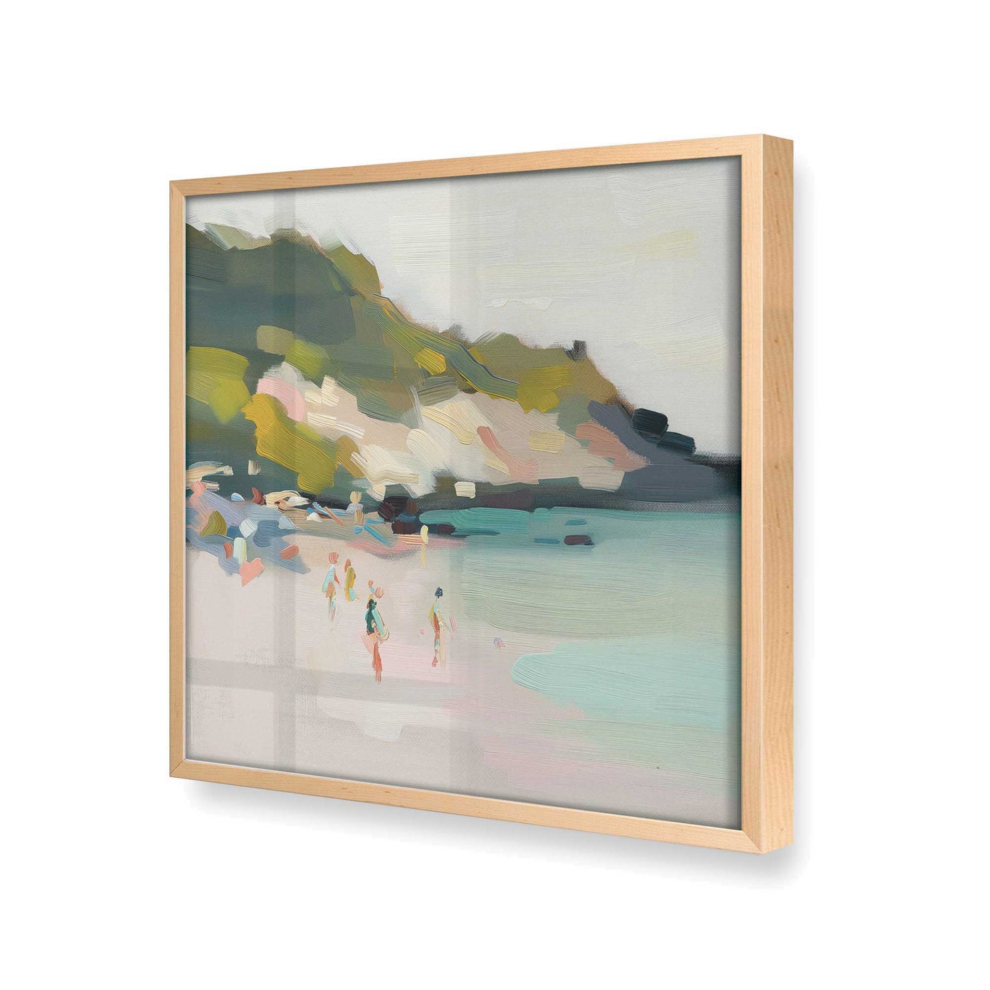 [Color:Raw Maple], Picture of art in a Raw Maple frame at an angle