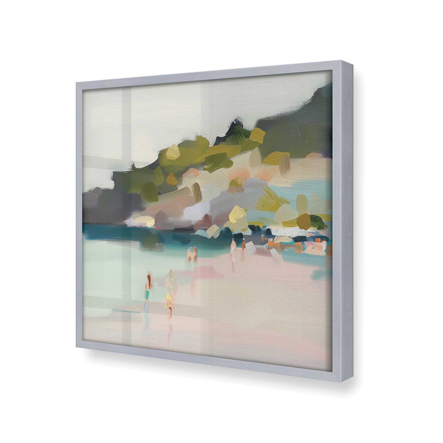 [Color:Polished Chrome], Picture of art in a Polished Chrome frame at an angle