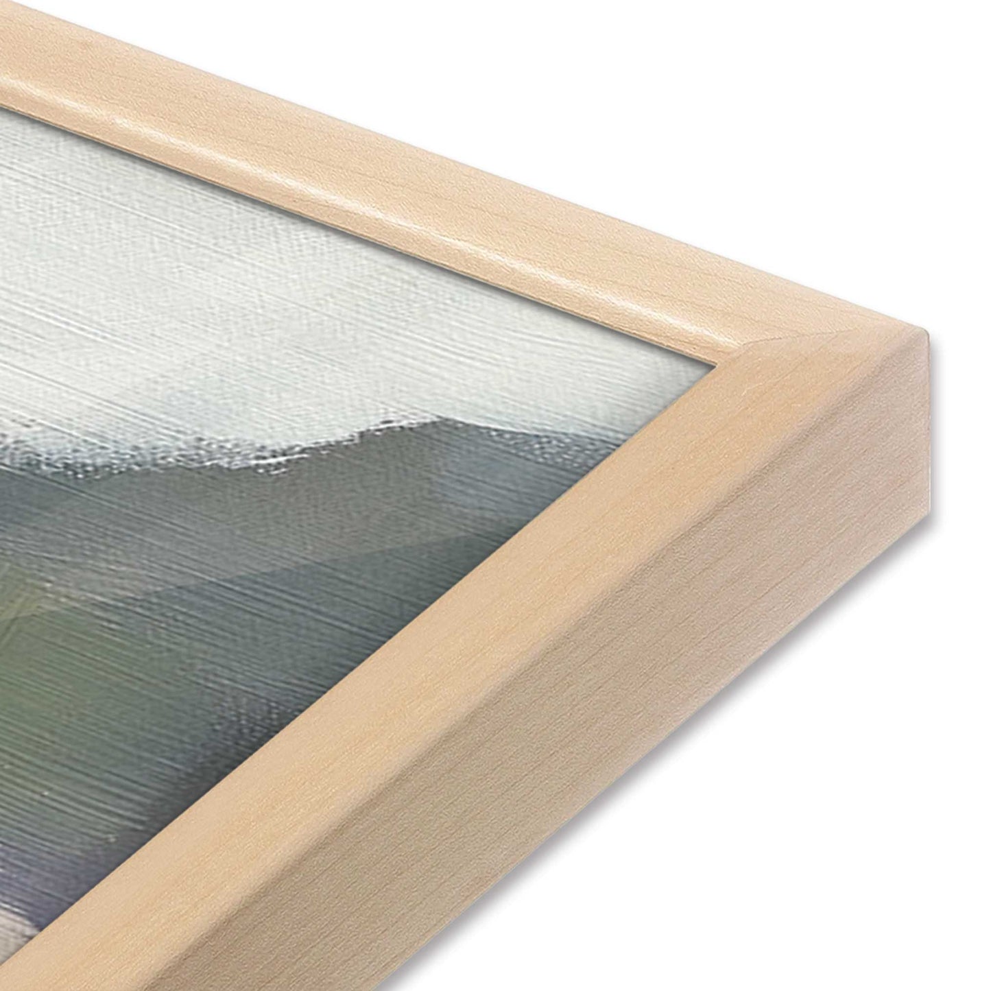 [Color:Raw Maple], Picture of art in a Raw Maple frame of the corner