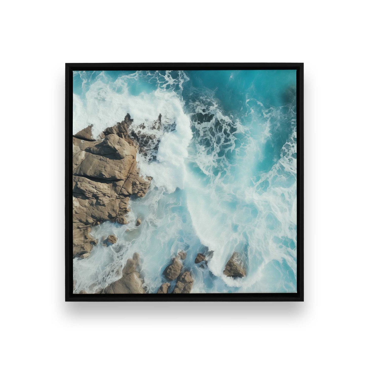 [Color:Satin Black], Picture of art in a Satin Black frame