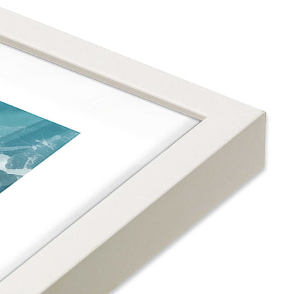 [Color:Opaque White], Picture of art in a Opaque White frame of the corner