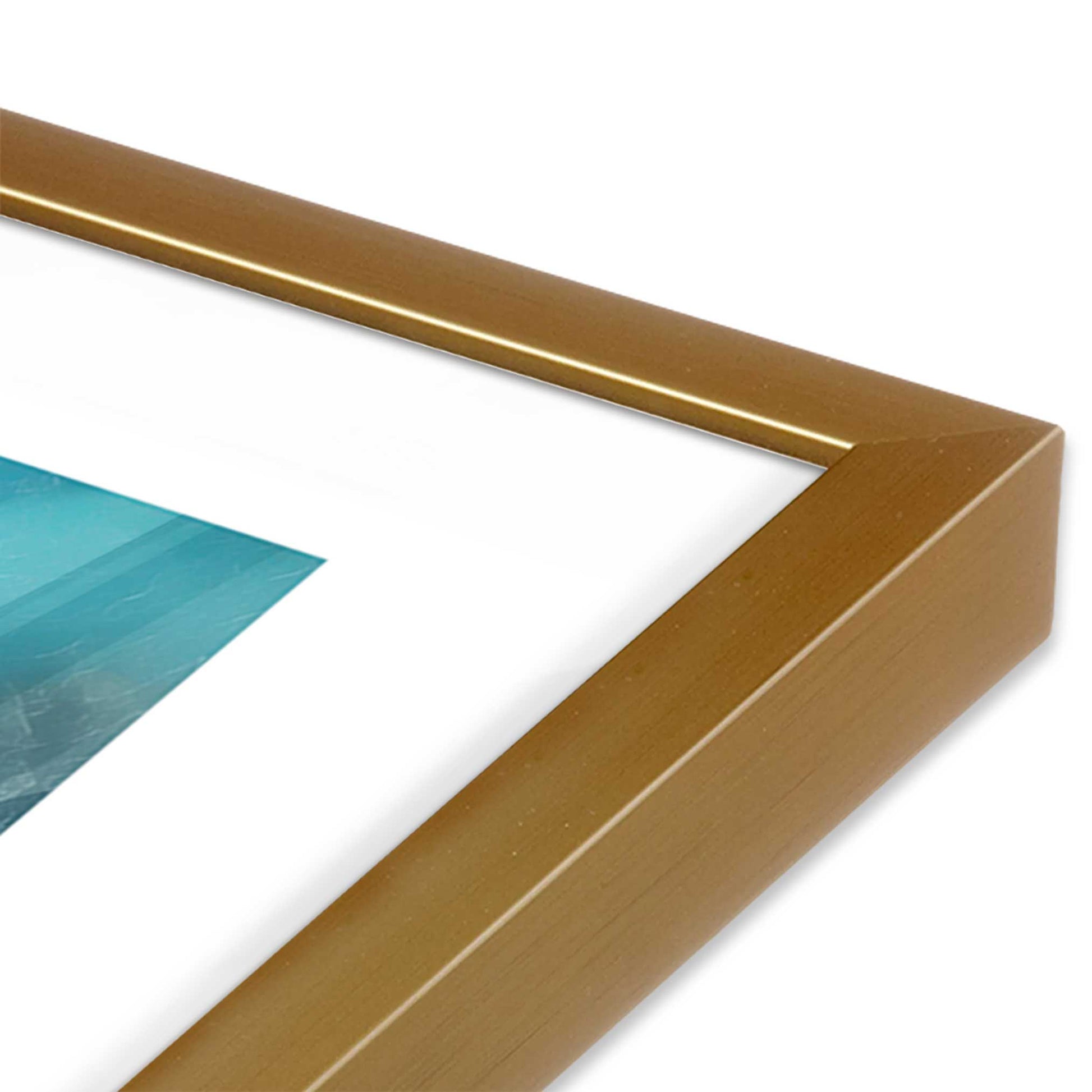 [Color:Polished Gold], Picture of art in a Polished Gold frame of the corner