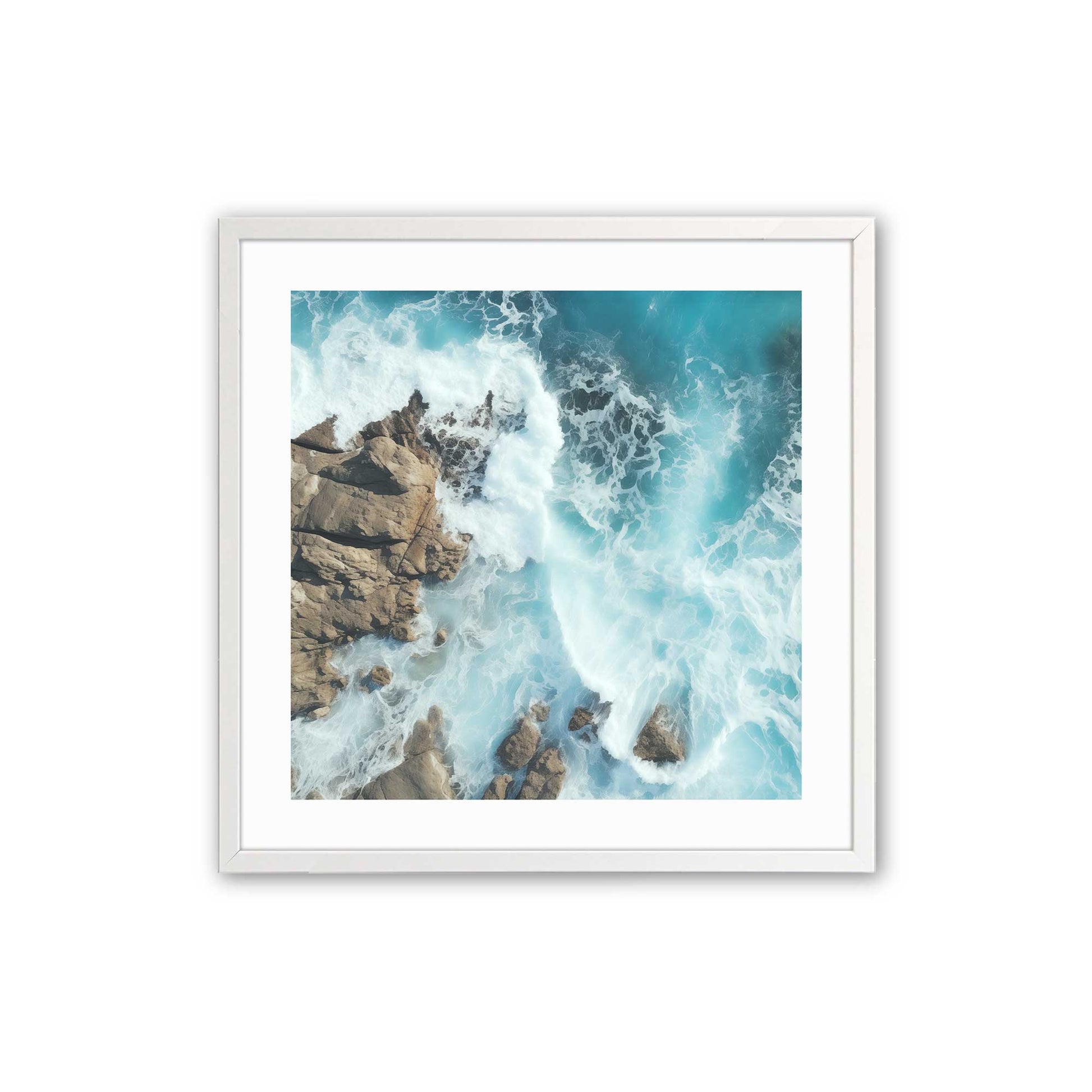 [Color:Opaque White], Picture of art in a Opaque White frame