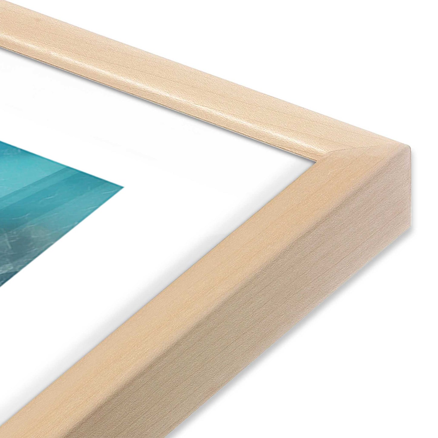 [Color:Raw Maple], Picture of art in a Raw Maple frame of the corner