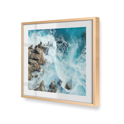 [Color:Raw Maple], Picture of art in a Raw Maple frame at an angle