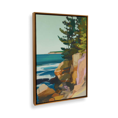 [Color:Polished Gold], Picture of art in a Polished Gold frame at an angle