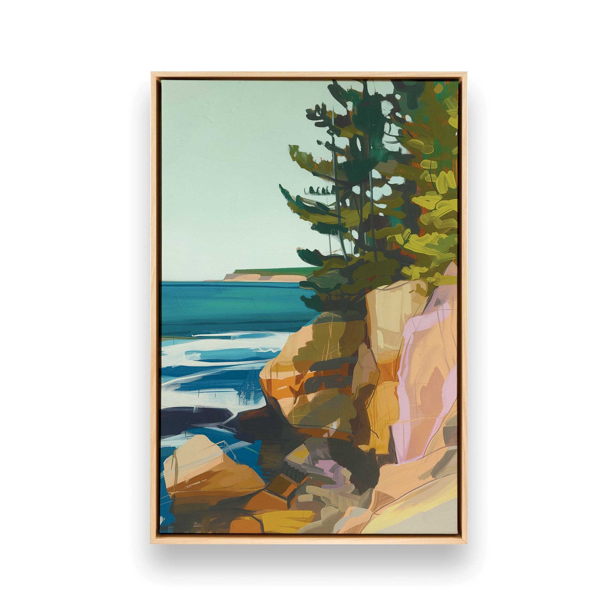 [Color:American Maple], Picture of art in a American Maple frame