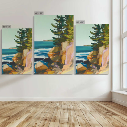 [Color:Stretched Canvas], Image showing the size comparisons