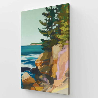 [Color:Stretched Canvas], Picture of art at an angle