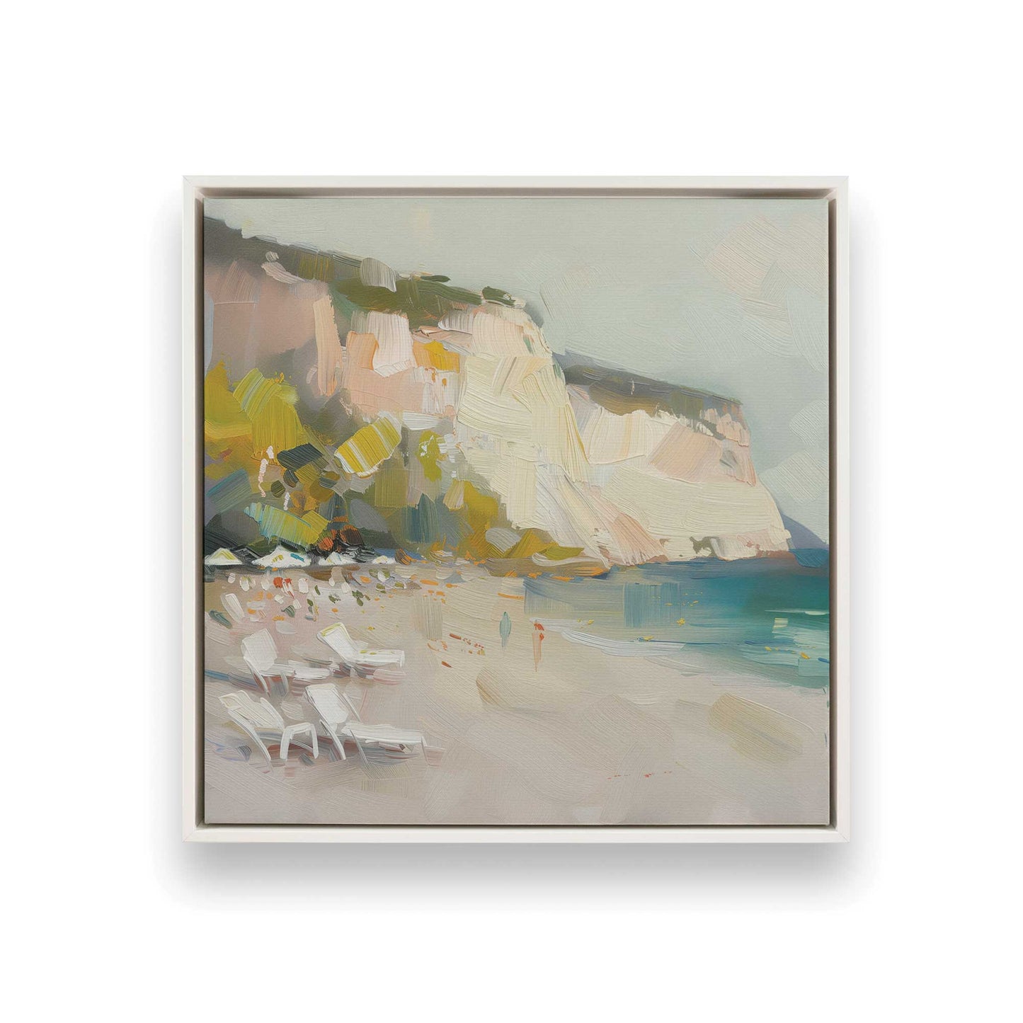 [Color:Opaque White], Picture of art in a White frame