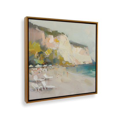 [Color:Polished Gold], Picture of art in a Polished Gold frame at an angle