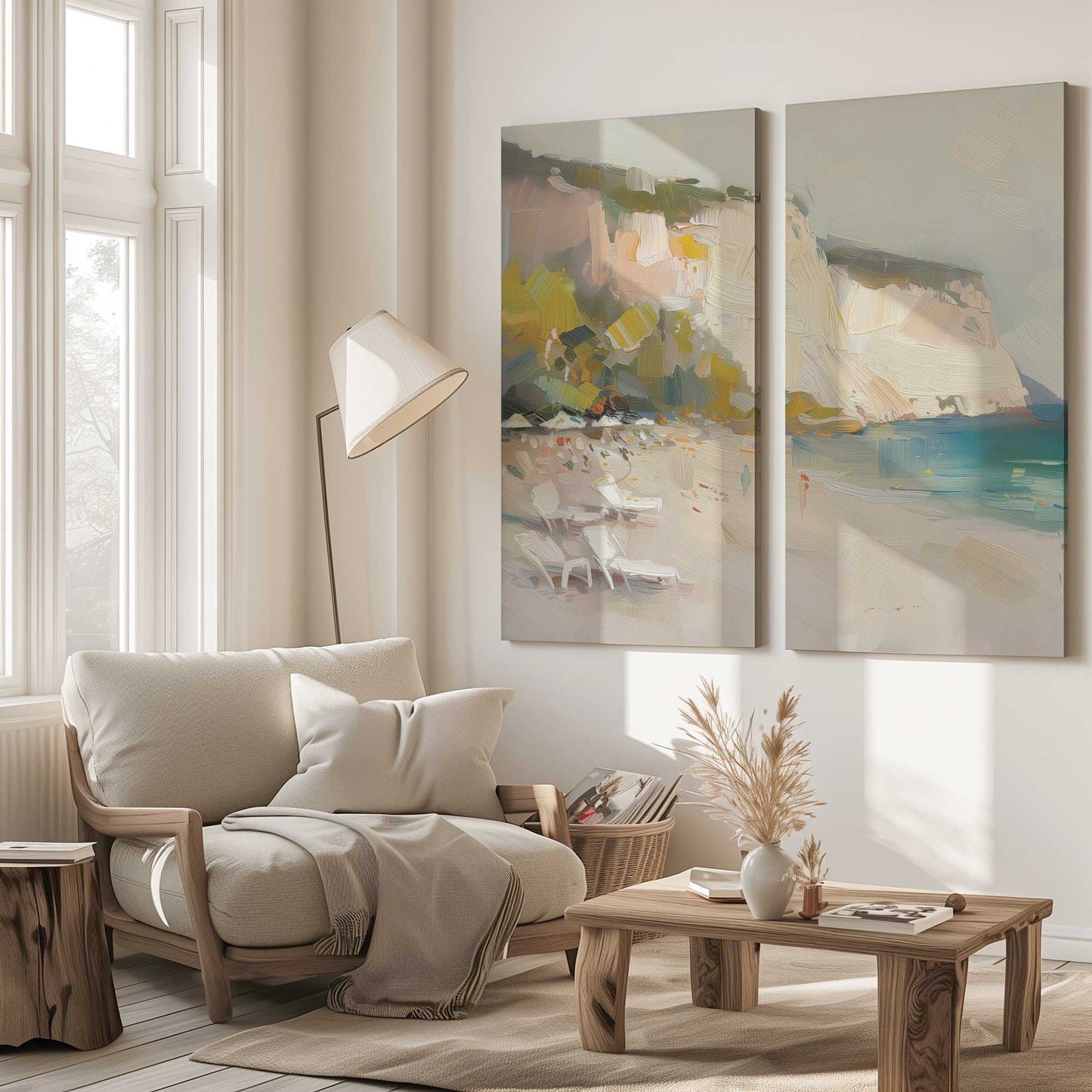 [Color:Stretched Canvas], Picture of art in a room