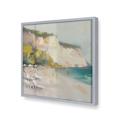 [Color:Polished Chrome], Picture of art in a Polished Chrome frame at an angle