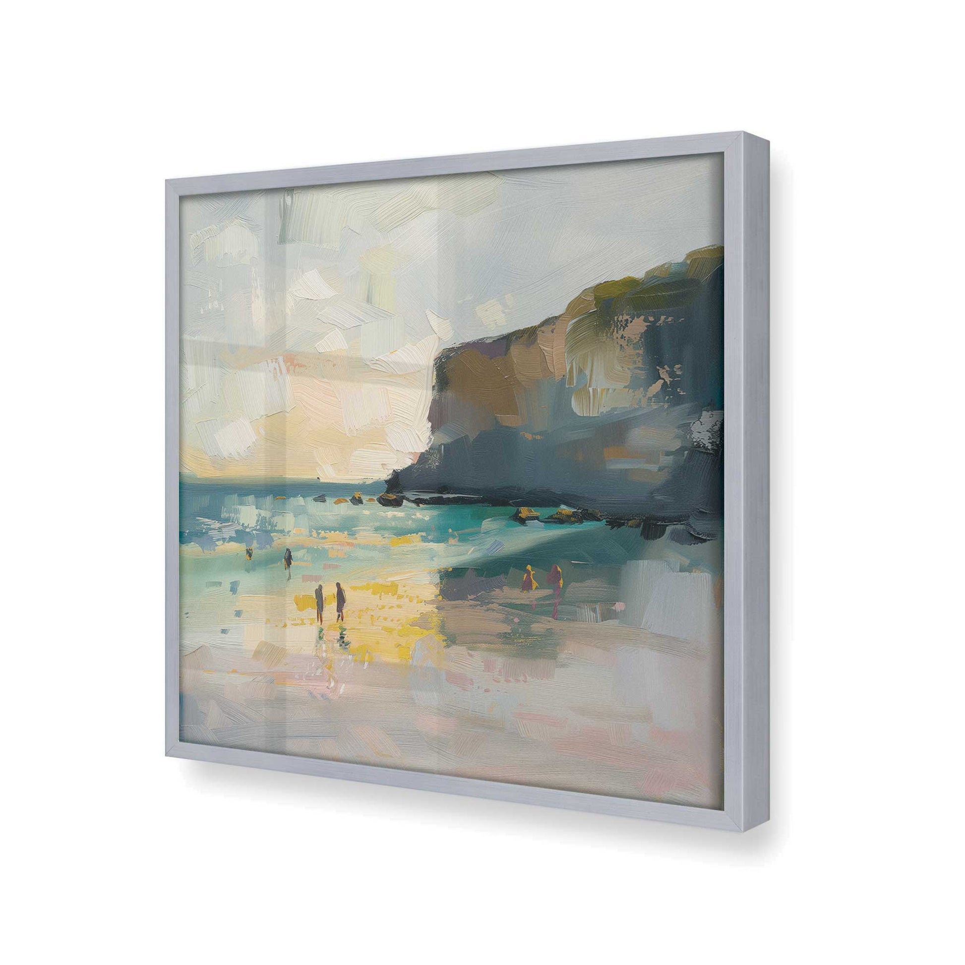 [Color:Polished Chrome], Picture of art in a Polished Chrome frame at an angle