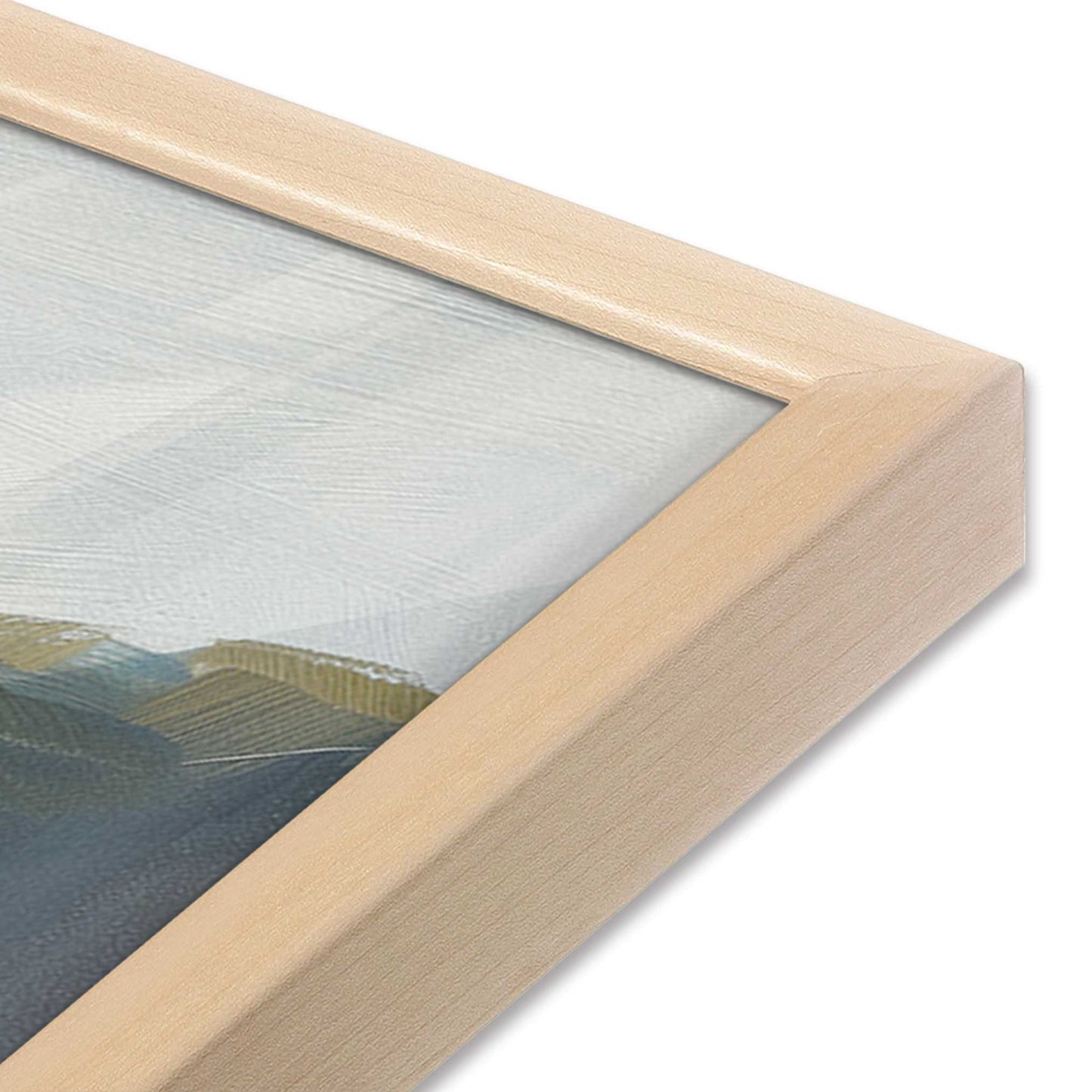 [Color:Raw Maple], Picture of art in a Raw Maple frame of the corner