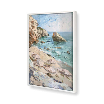 [Color:Opaque White], Picture of art in a Opaque White frame at an angle