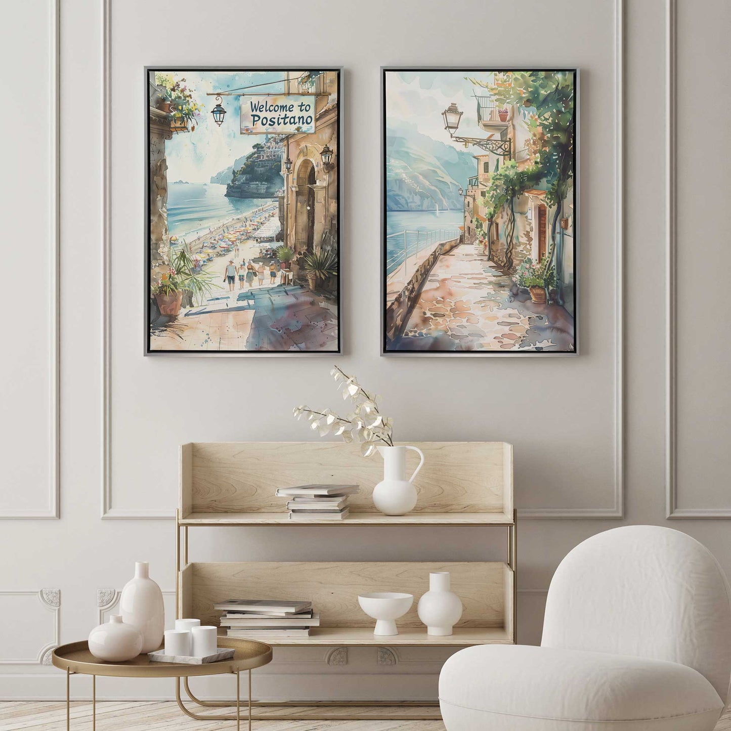 Coastal Greeting, Set of 2 Print on Canvas