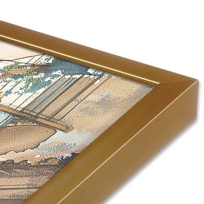 [Color:Polished Gold], Picture of art in a Polished Gold frame of the corner