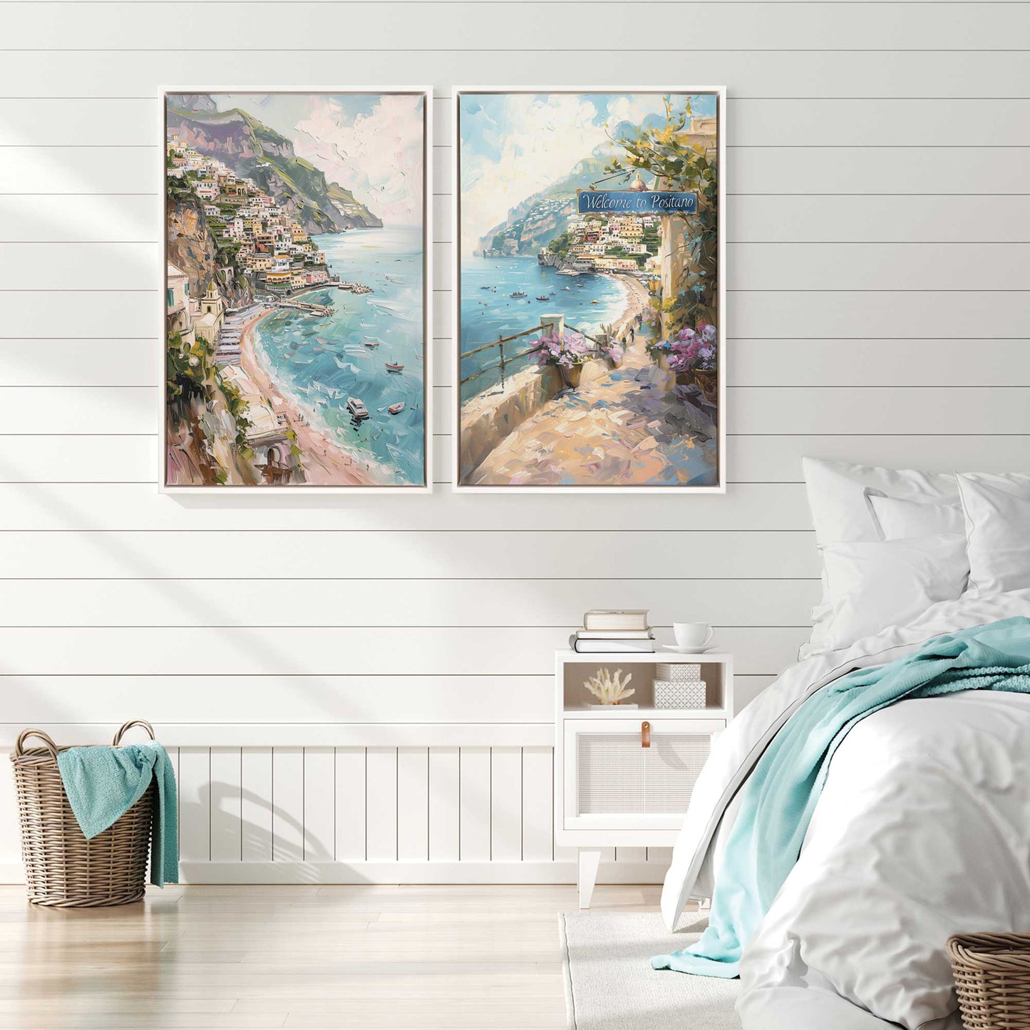 Coastal Charm Paradise, Set of 2 Print on Canvas